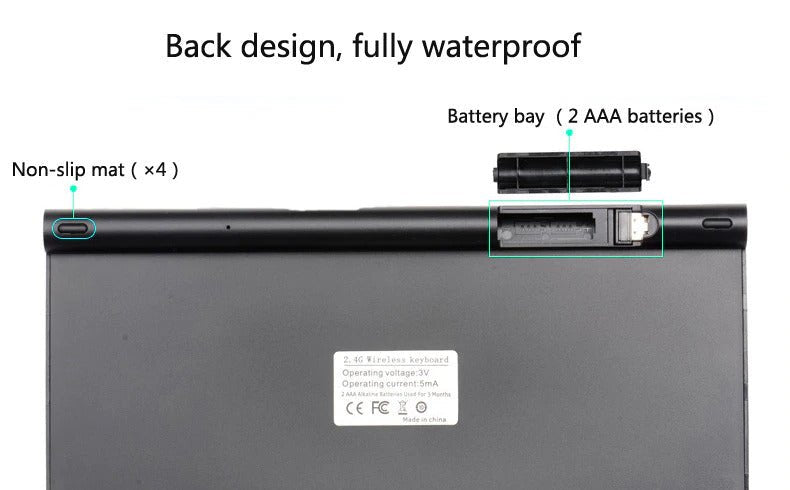 2.4 GHz Wireless Mini Keyboard And Optical Mouse Set - Mode & More