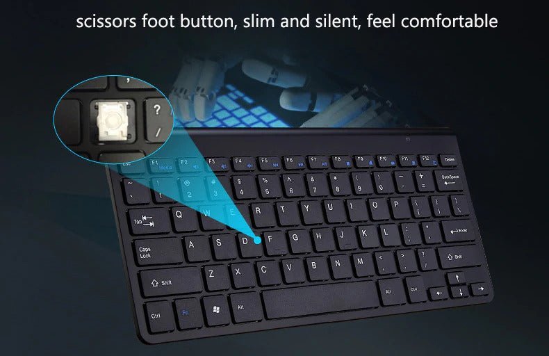 2.4 GHz Wireless Mini Keyboard And Optical Mouse Set - Mode & More