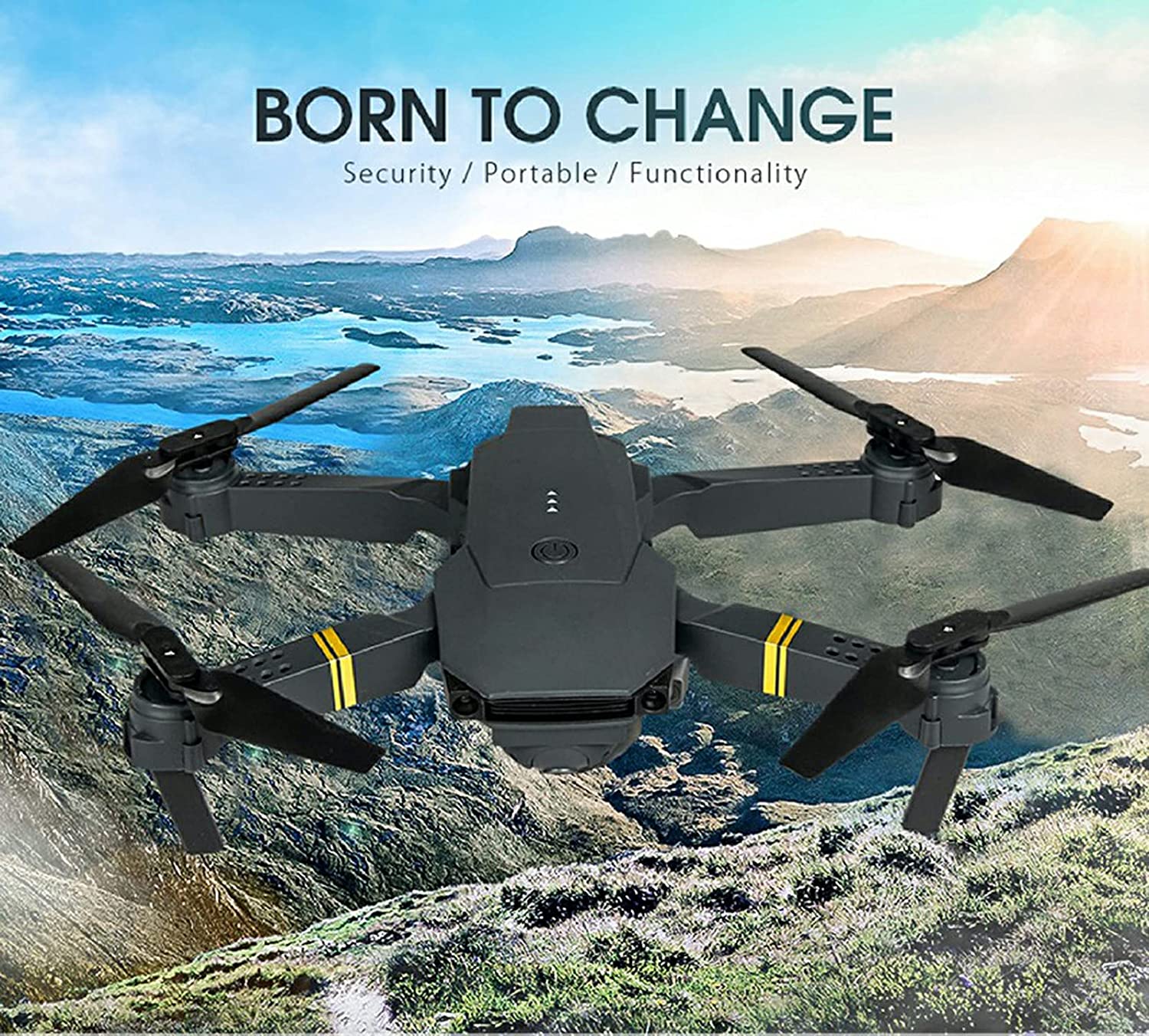 4K HD Dual Camera RC FPV WiFi Portable Wide Angle Foldable Quadcopter Drone - Mode & More
