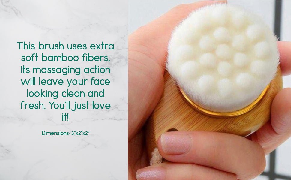 Facial Brush with Bamboo Handle - Mode & More