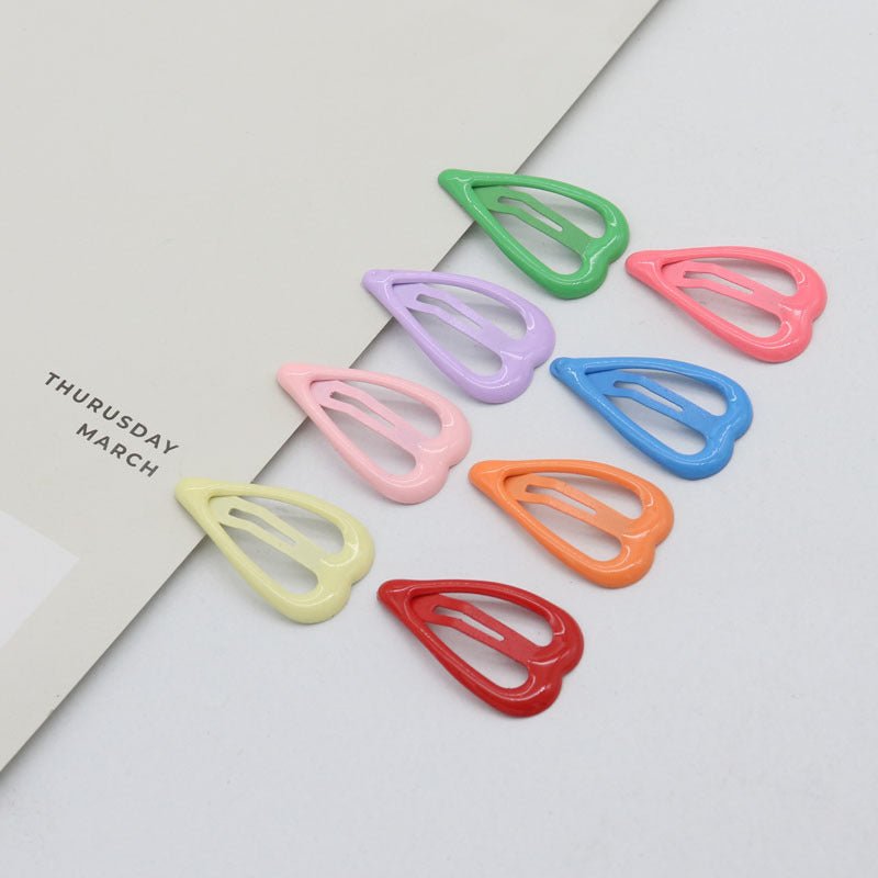 Oil Dripping Spray Paint Side Clip Bang Clip Love Children's Hair Accessories - Mode & More