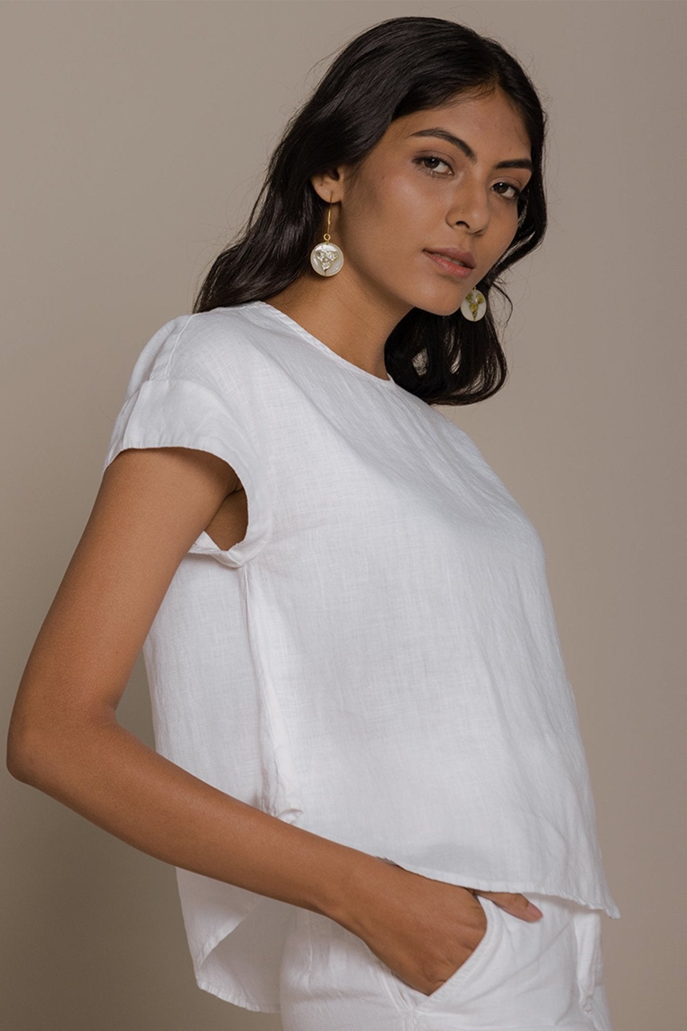 Sandcastle Saturdays Top in White - Mode & More