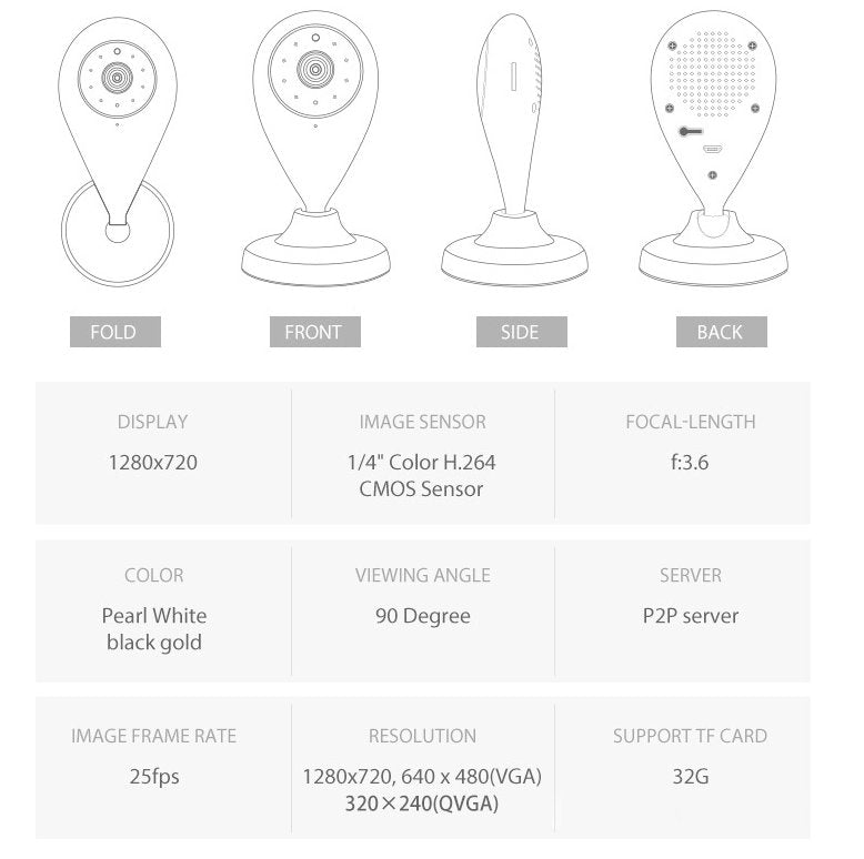 1080P HD Wireless Mini Security WiFi Camera - Mode & More