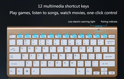 2.4 GHz Wireless Mini Keyboard And Optical Mouse Set - Mode & More