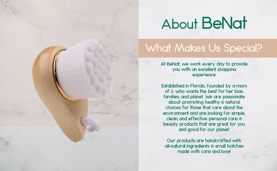 Facial Brush with Bamboo Handle - Mode & More