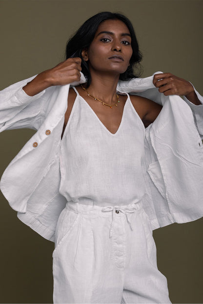 Hemp Three Piece Set in White - Mode & More