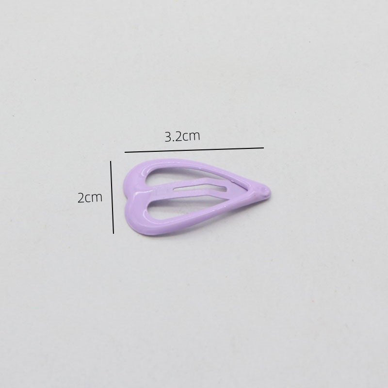 Oil Dripping Spray Paint Side Clip Bang Clip Love Children's Hair Accessories - Mode & More