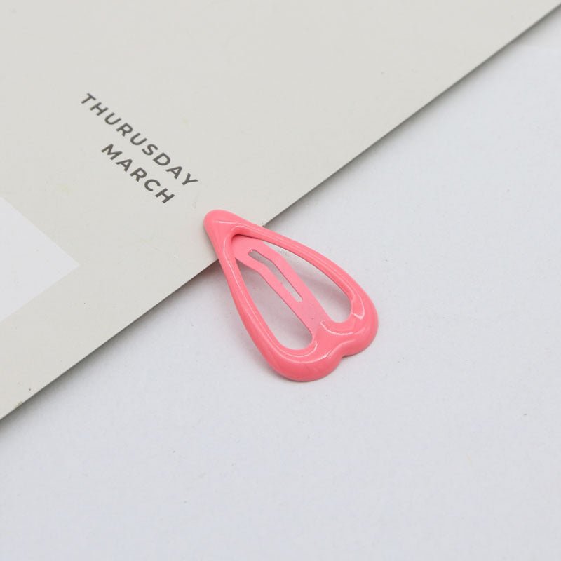 Oil Dripping Spray Paint Side Clip Bang Clip Love Children's Hair Accessories - Mode & More