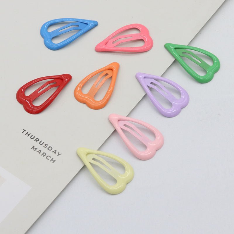 Oil Dripping Spray Paint Side Clip Bang Clip Love Children's Hair Accessories - Mode & More